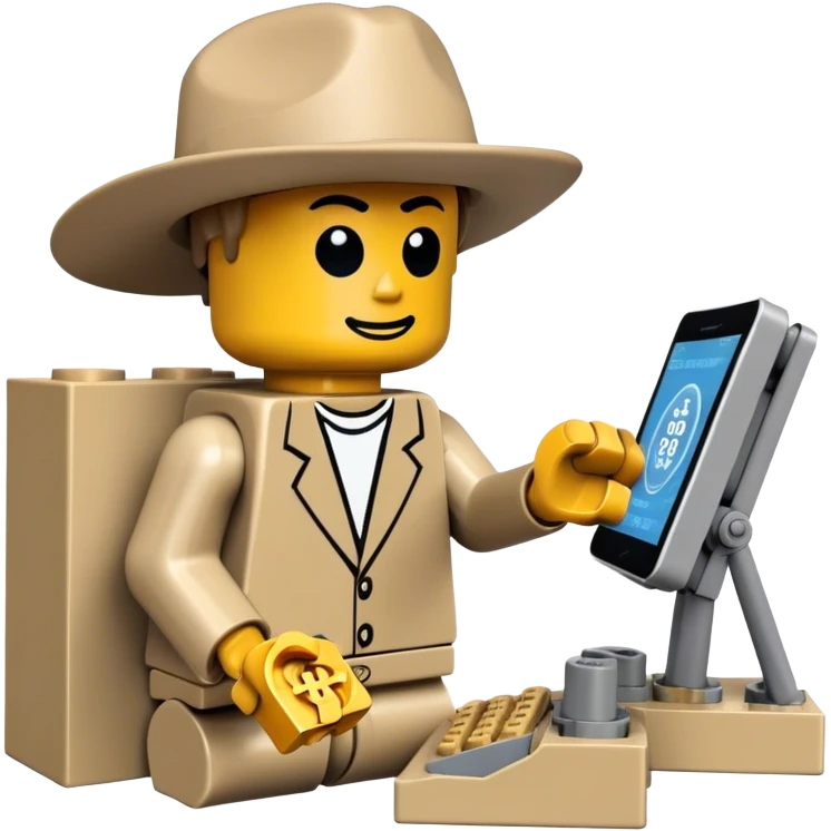 lego homme hackeur bitcoin emoji