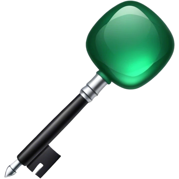 dark emerald color key emoji