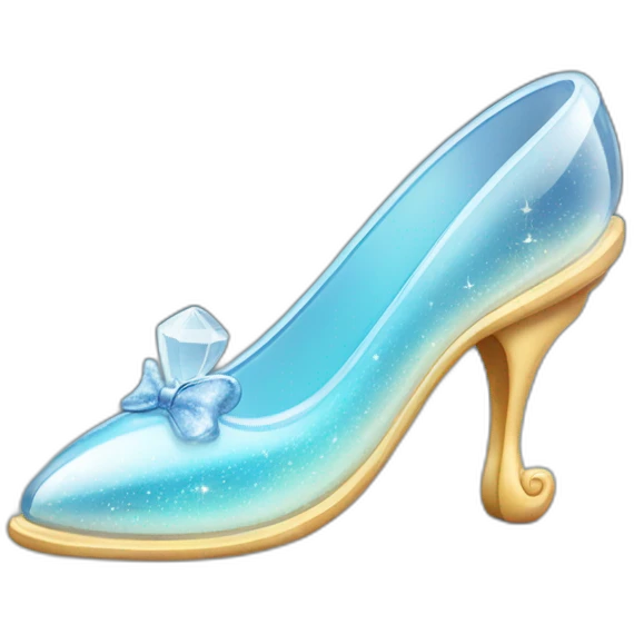Cinderella glass slipper emoji