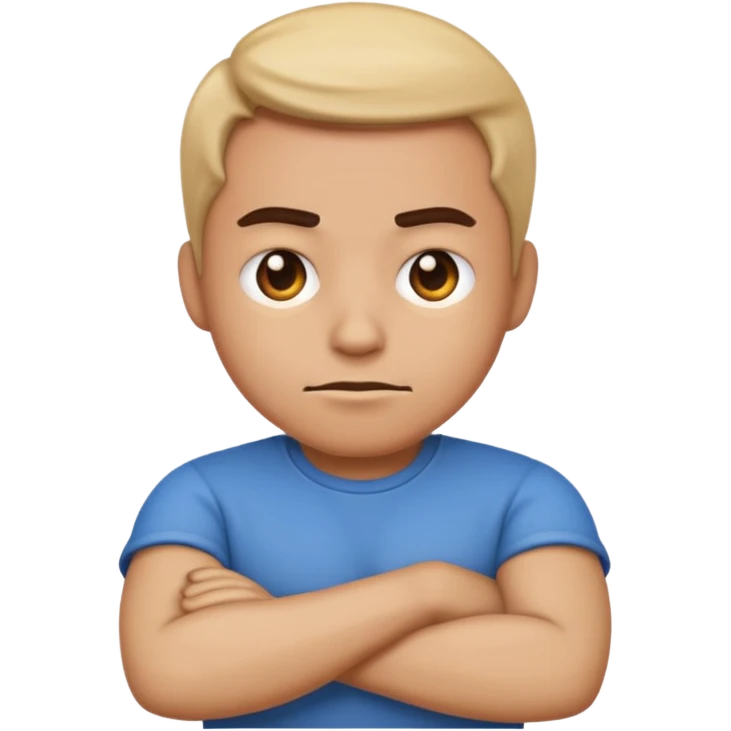 emoji mad crossing his arms  emoji