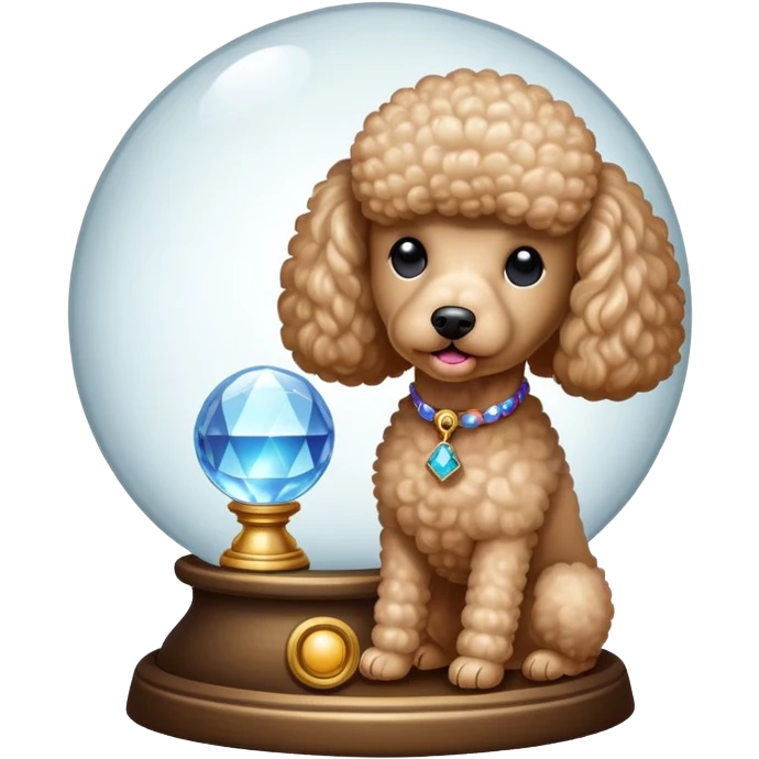 The poodle is telling fortunes emoji