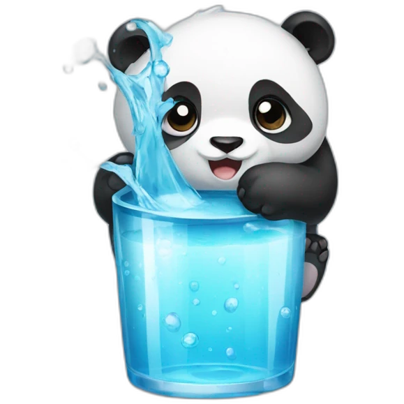 Panda water emoji