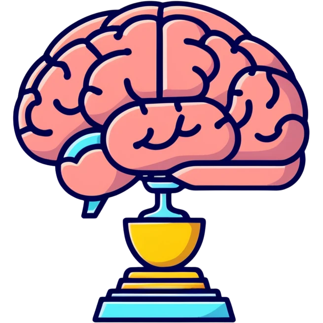 Brain trophy  emoji