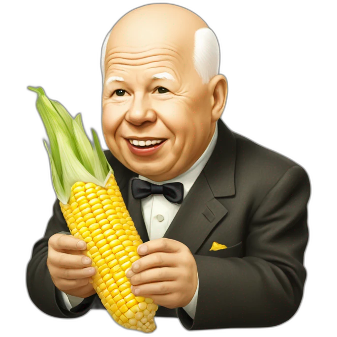 Nikita Khrushchev eating corn  emoji