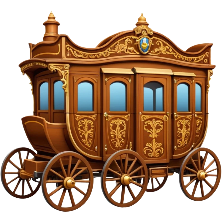 huge-horse-drawn-fancy-french-stagecoach-caravan emoji