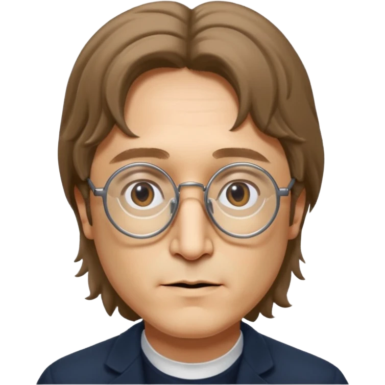 Cinematic realistic ultra HD - portrait of john Lennon emoji