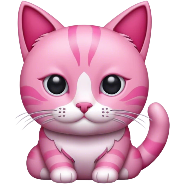 Pink cat  emoji