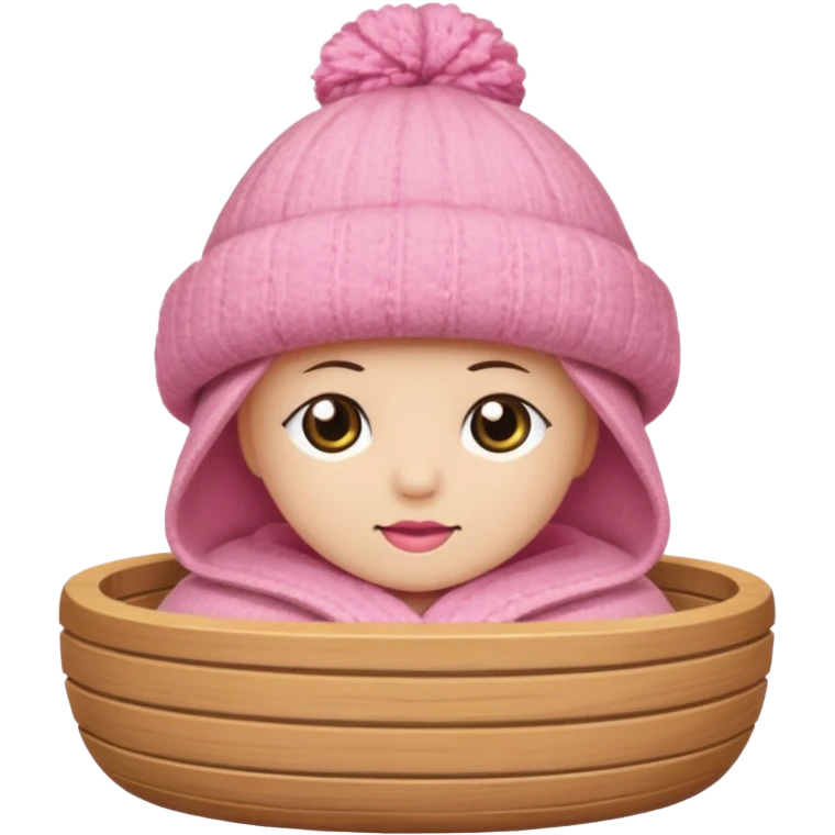 Sauna-hat pink emoji