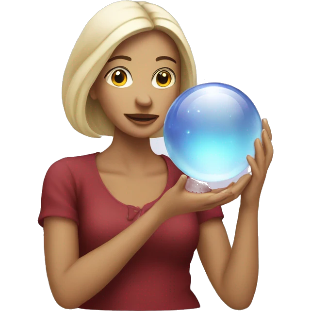 Woman with crystal ball emoji