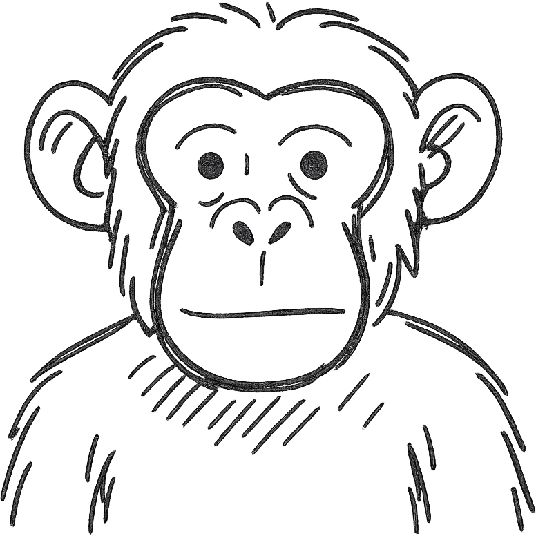 chimpanzee emoji