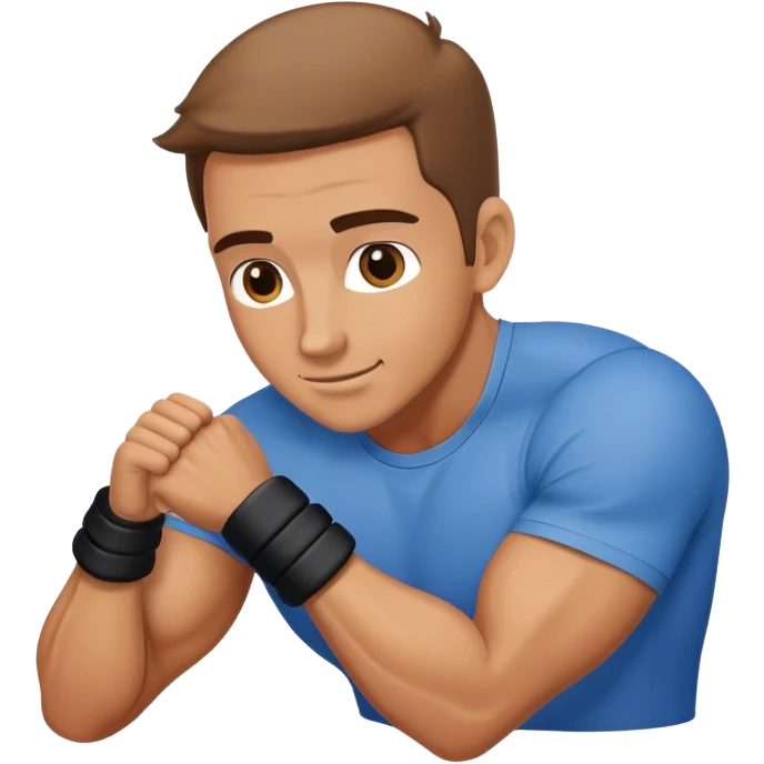 man wrist curl emoji