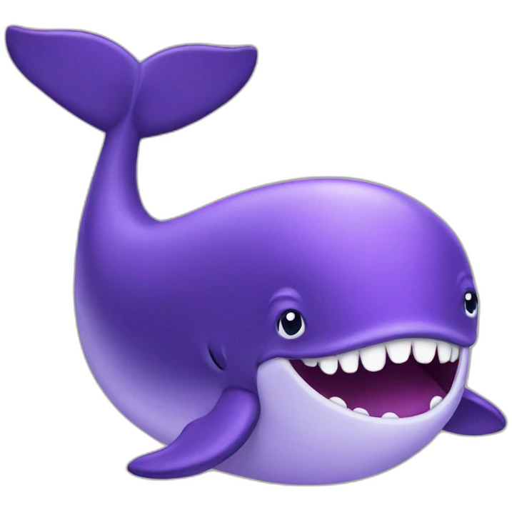 Purple whale emoji