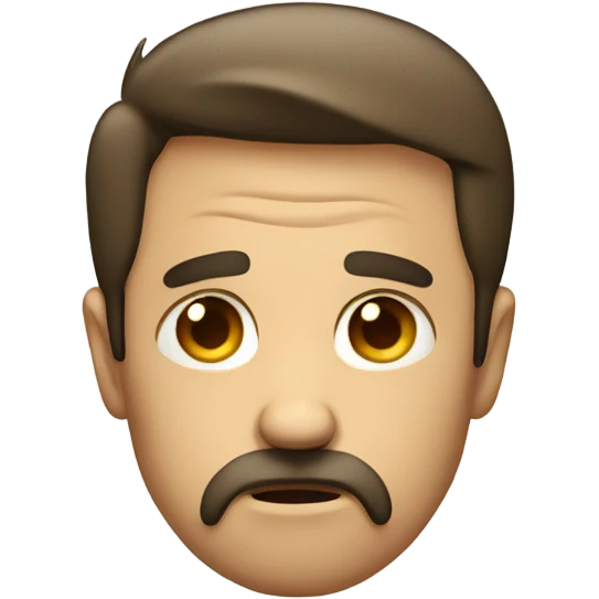 Sad dad face emoji