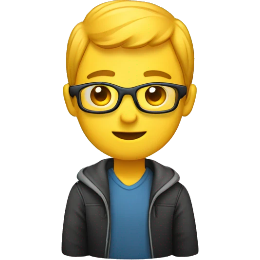 a web developer in headph emoji