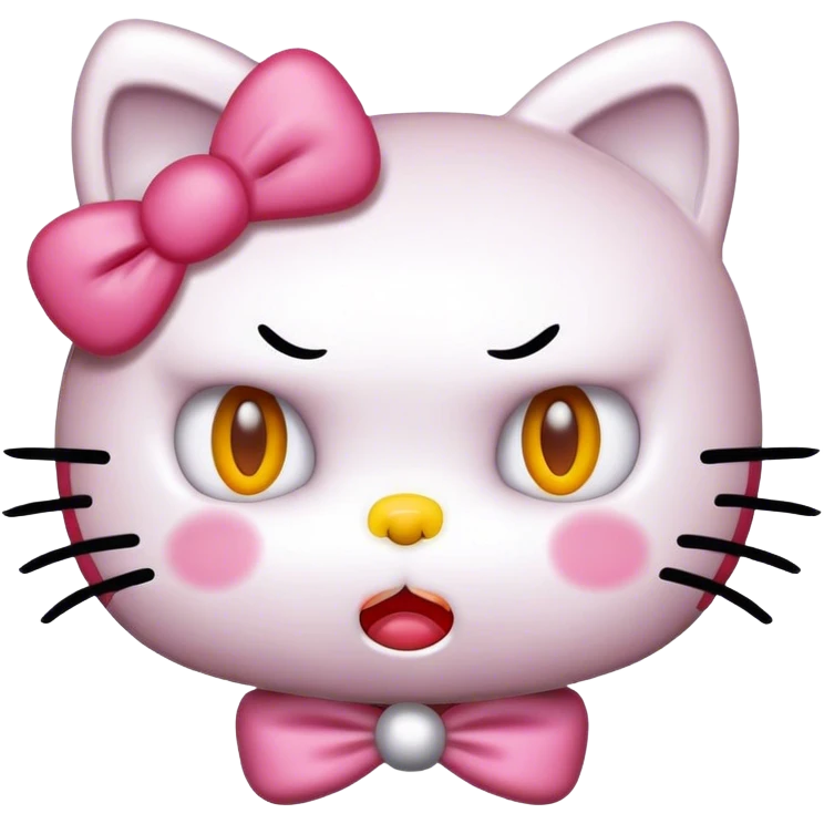 hello kitty mad  emoji