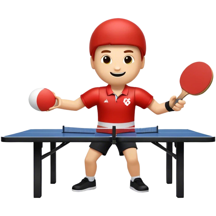 roblox character likes playing table tennis emoji