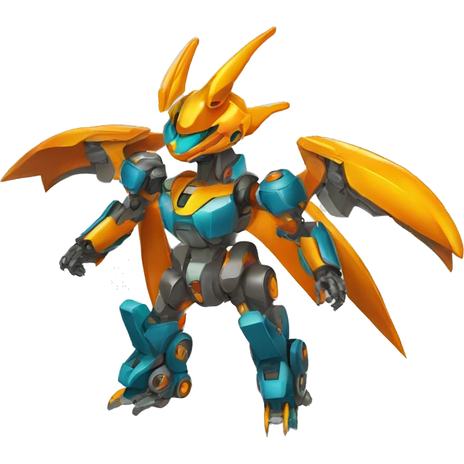 Futuristic Medabot-Charizard-Mecha emoji