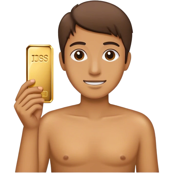 holding gold bar emoji