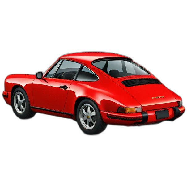 A red porsche emoji