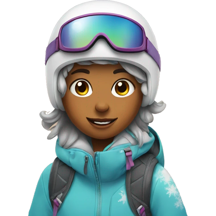 Girl on snowboard  emoji