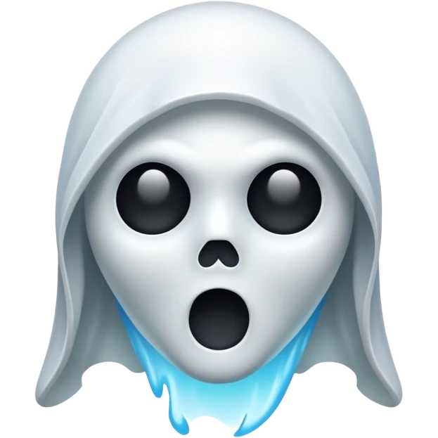 glitter white ghostface killer  emoji