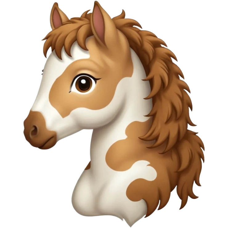Light brown and white Gypsy vanna Foal emoji