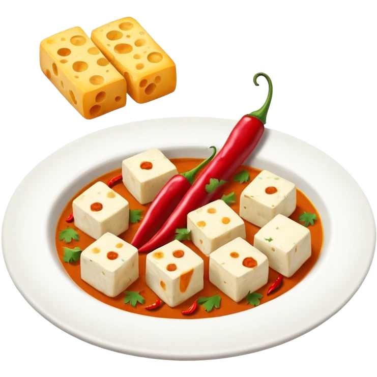 Act as Emoji expert and generate Masala paneer and paneer emojie emoji
