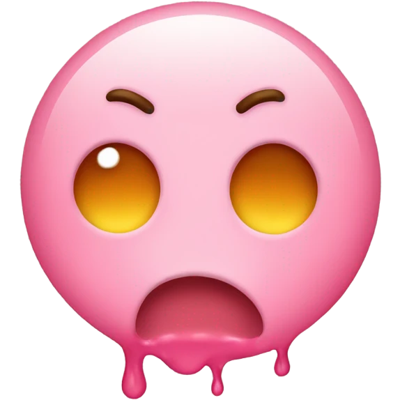 Blushing and melting emoji emoji