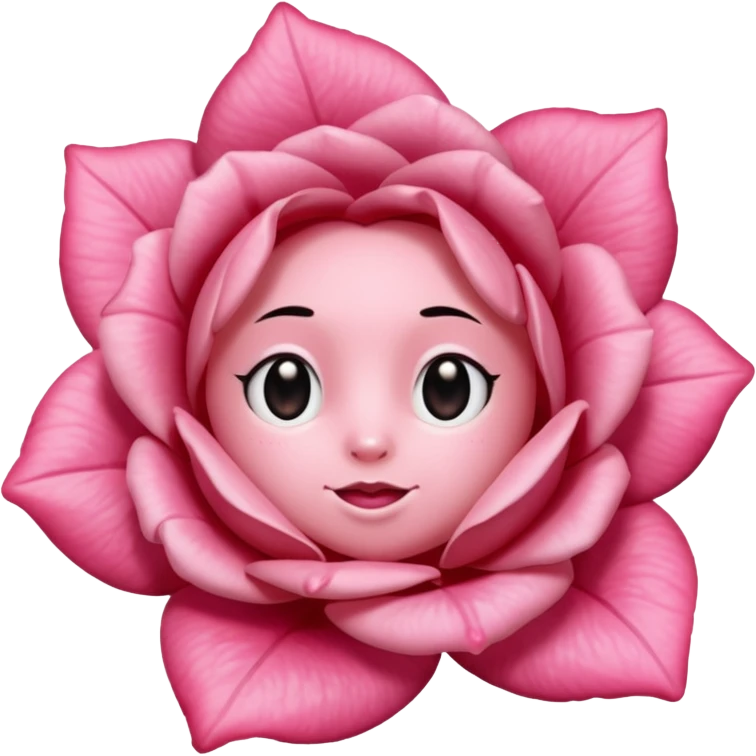Labubu rose qui fait caca emoji