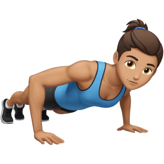 nongendered person pushup emoji