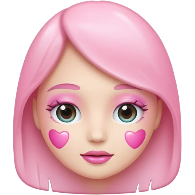 Pink cosmetic emoji