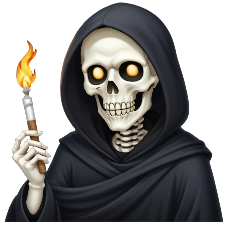 grim reaper smoking weed emoji