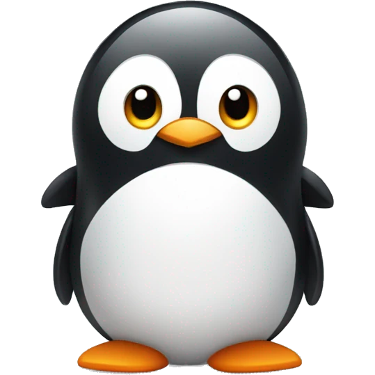 Cute penguin working emoji