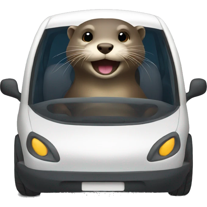 Otter in car  emoji