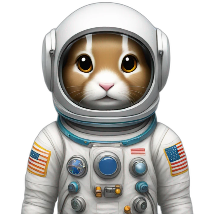 Bunny astronaut emoji