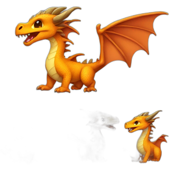 dragon cute coffiee emoji