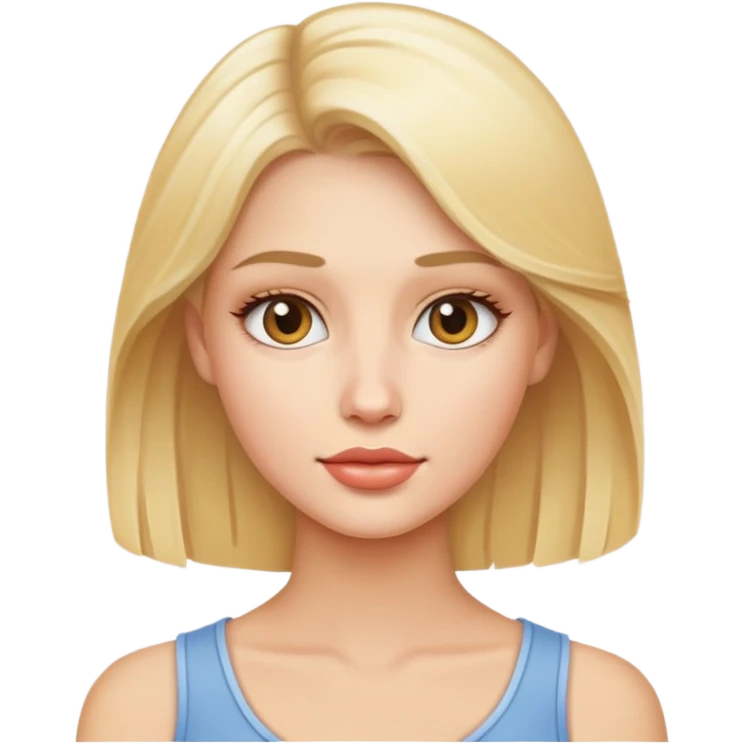 Blond model emoji