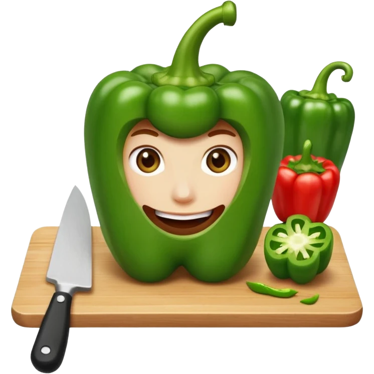 cutting pepper emoji