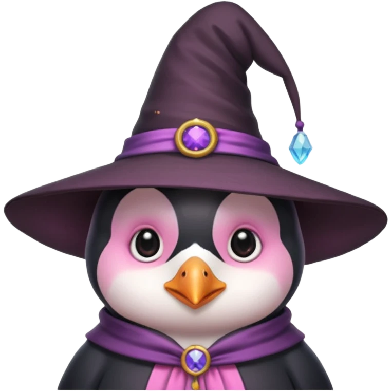 A penguin as a witch
Cute and pink penguin emoji
