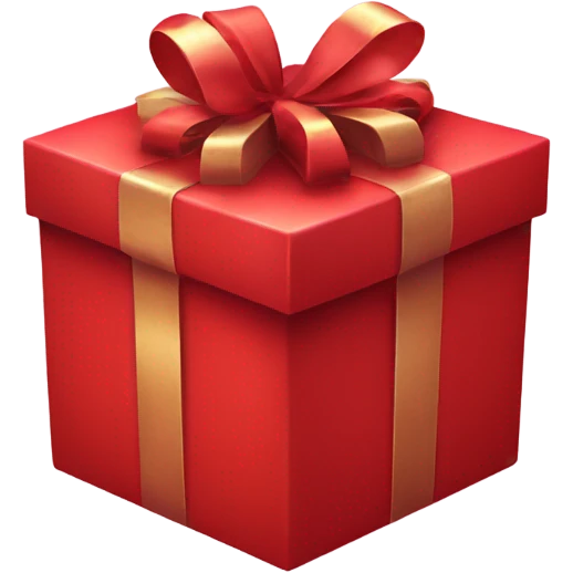 Red Christmas gift box  emoji