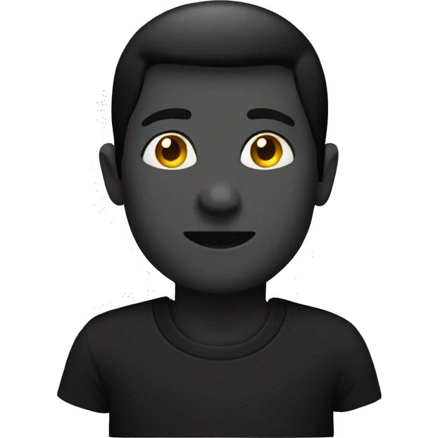 Black t shirt emoji