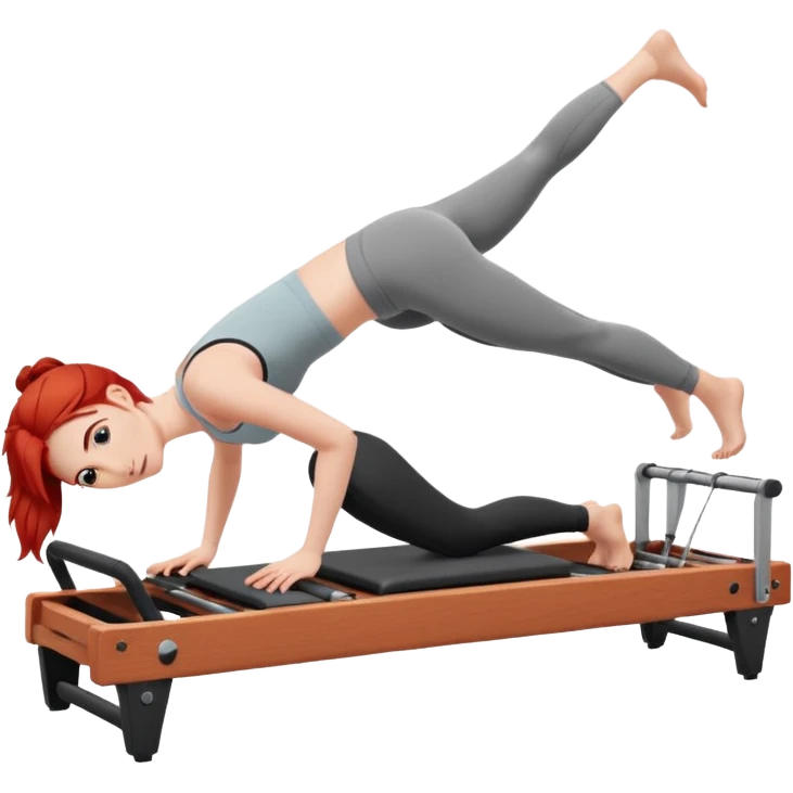 Pilates + red hair + white girl + reformer emoji
