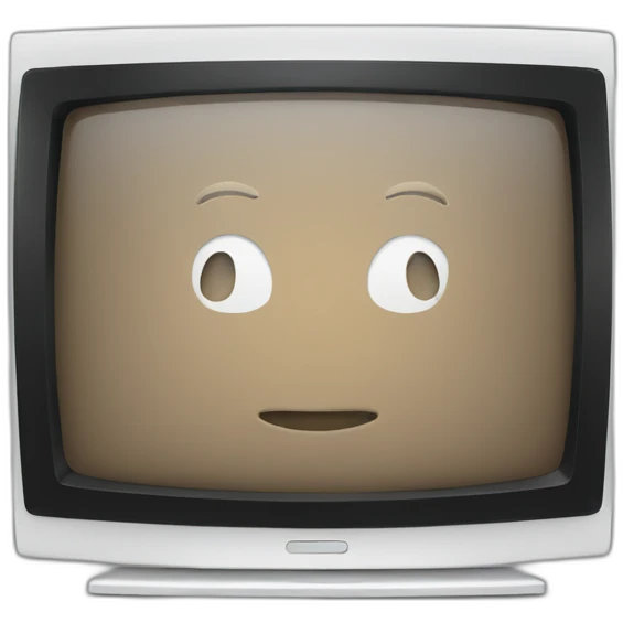 a flat tv screen emoji