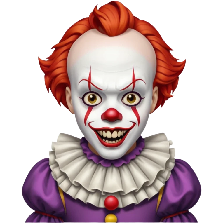 Pennywise with his scary teeths emoji