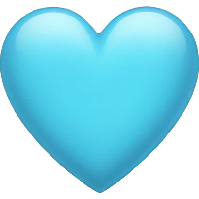 Light blue heart  emoji