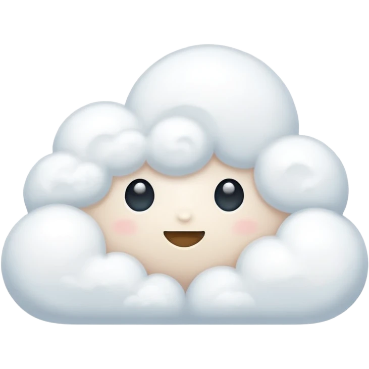 Белое облако  emoji