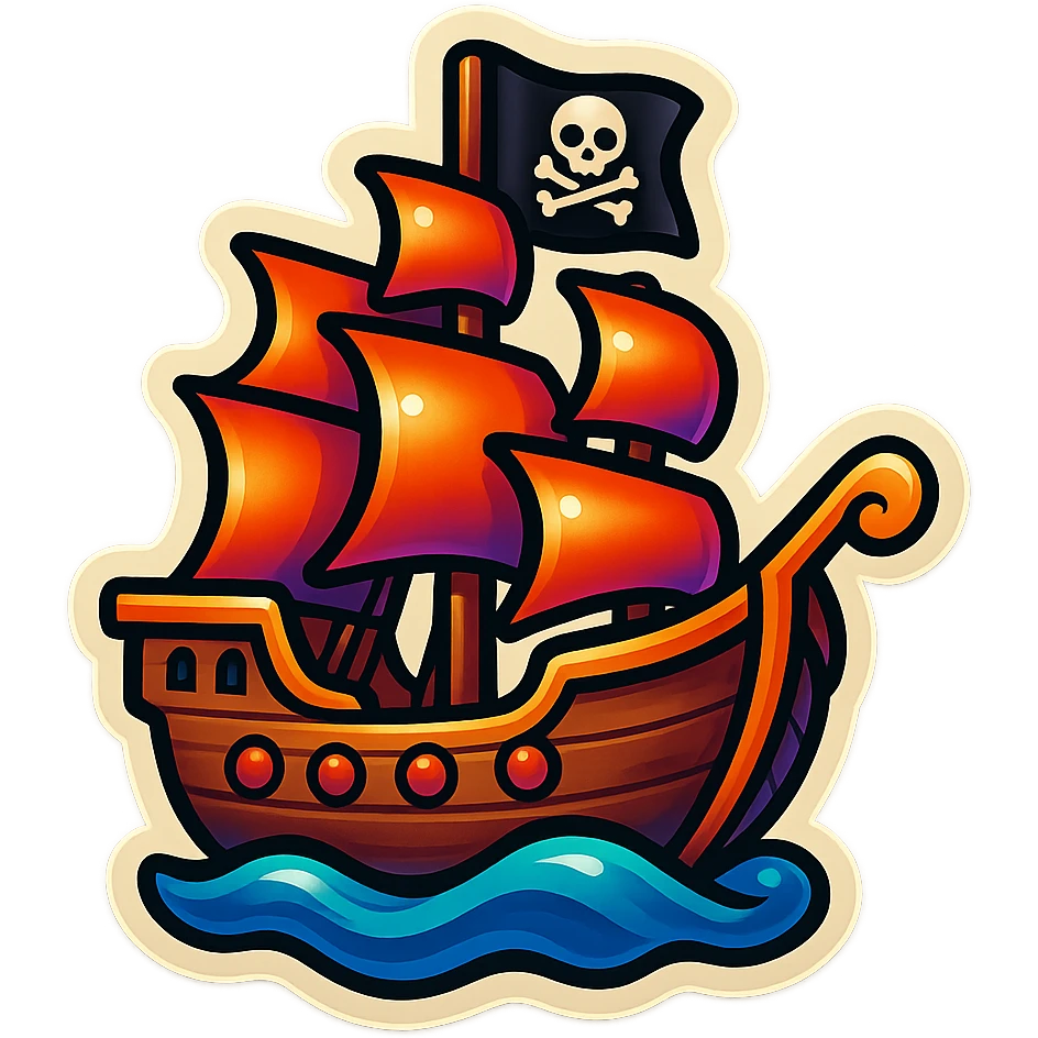 pirate ship emoji