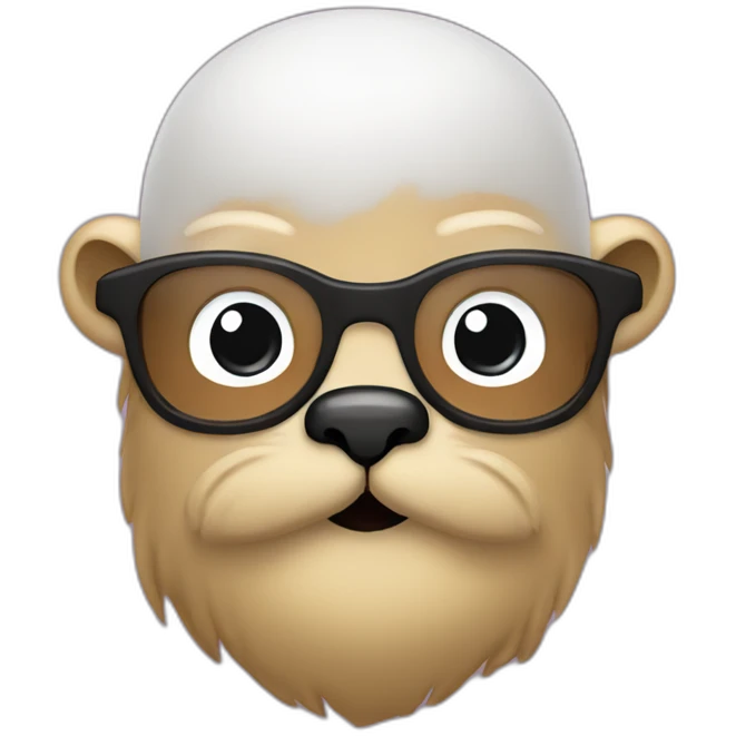 golang gopher emoji with a beard emoji