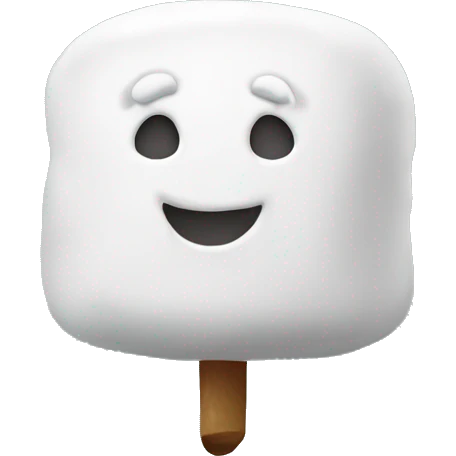 marshmallow without face emoji