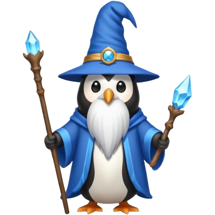 Penguin Wizard emoji